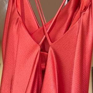 Elegant Backless Red Dress